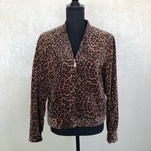 Dana Buchman Animal Print Jacket Size 10